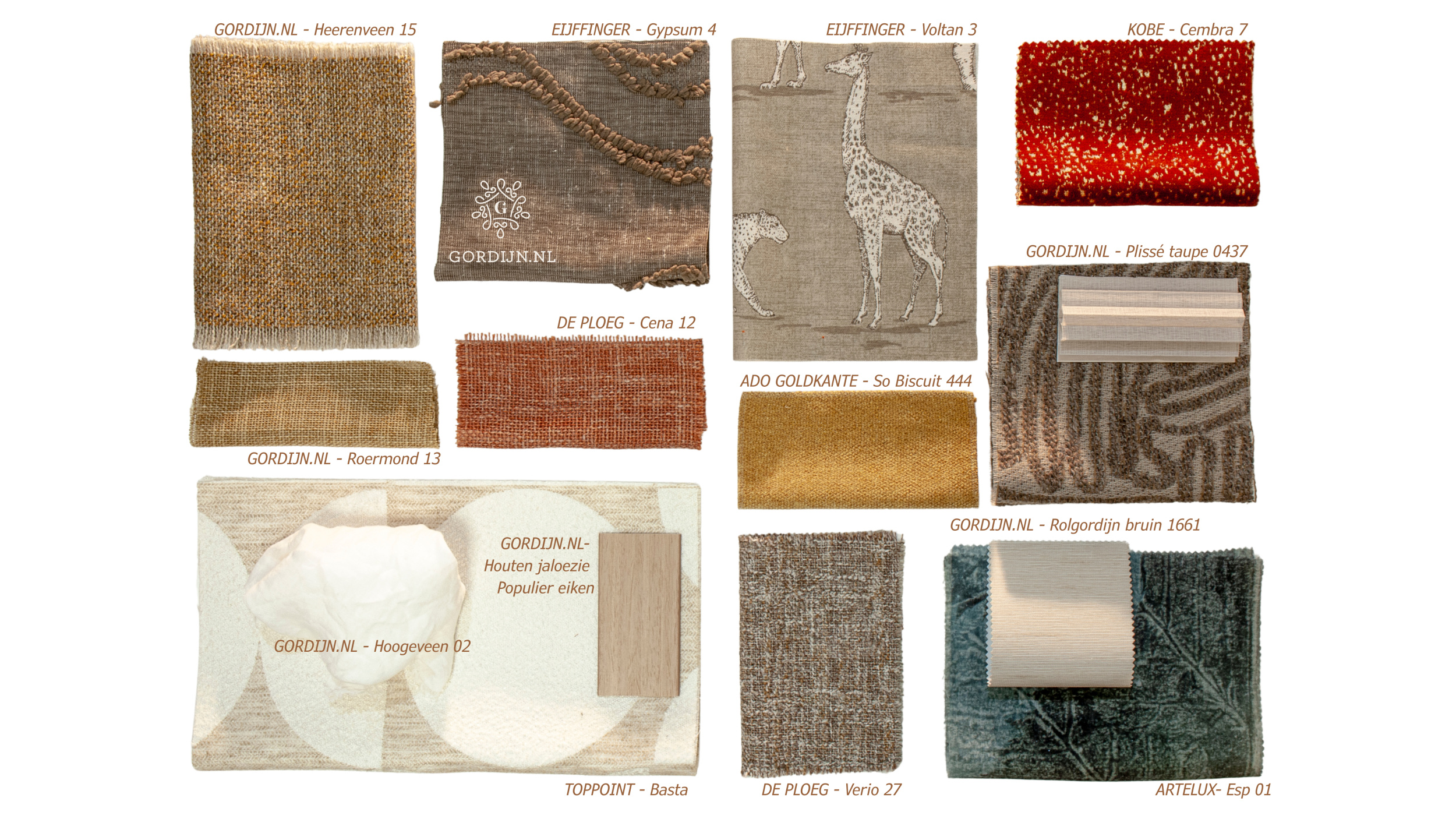 Materialen onder