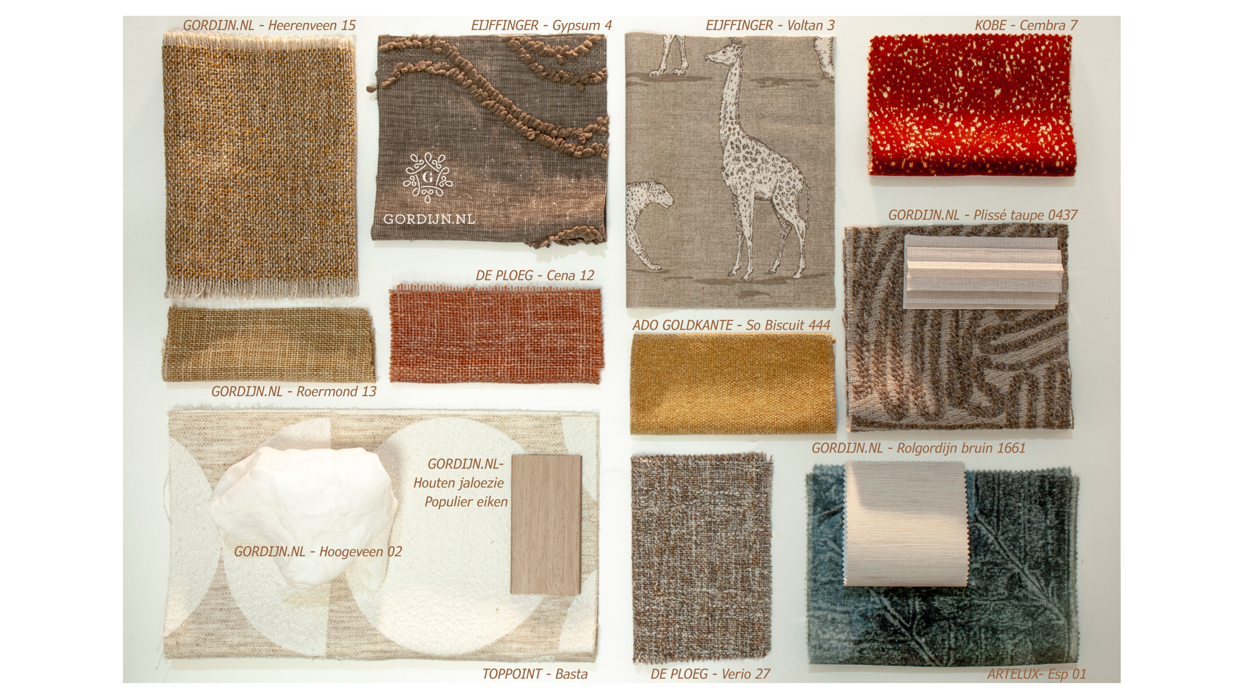Materialen onder