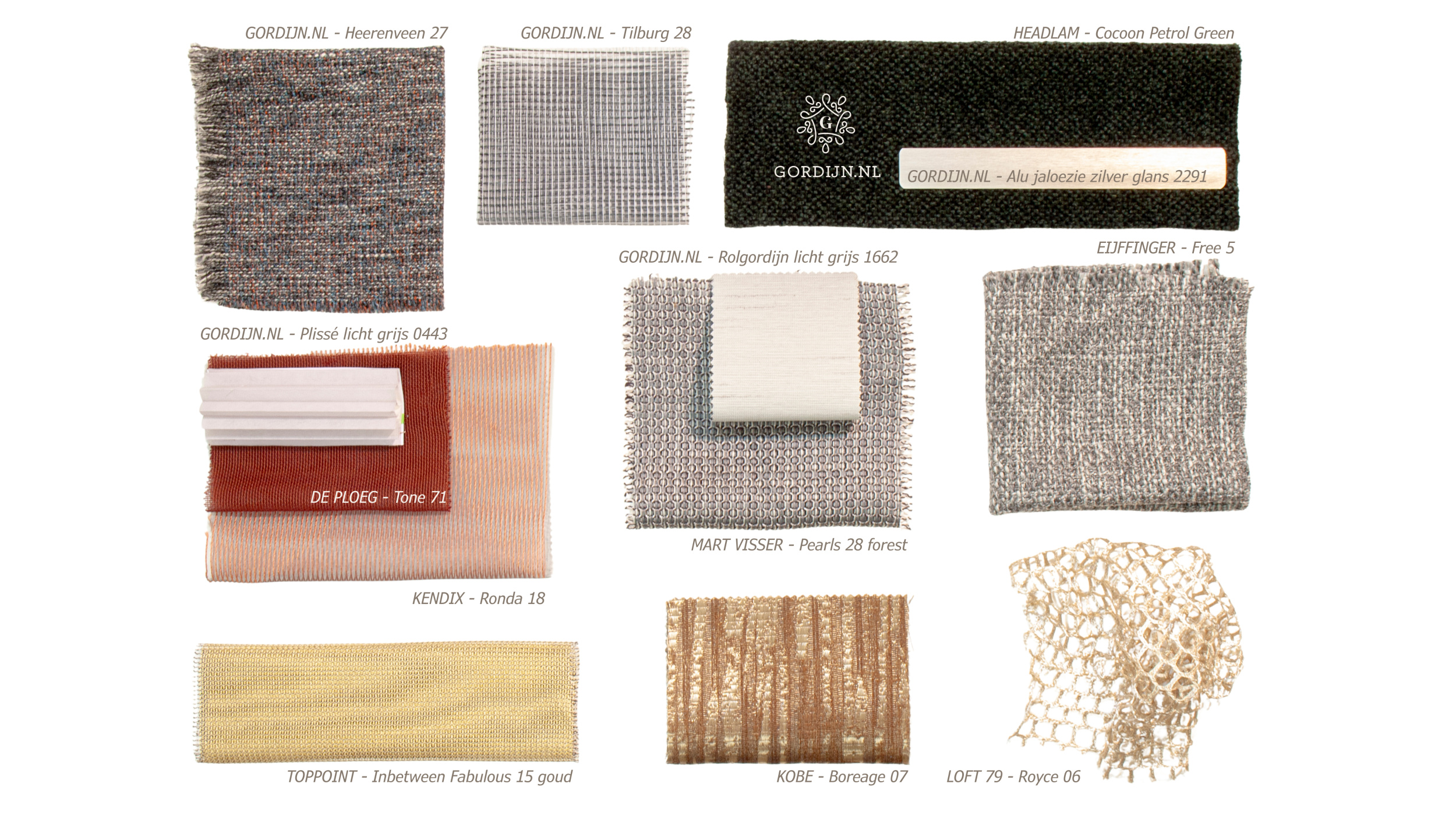 Materialen onder