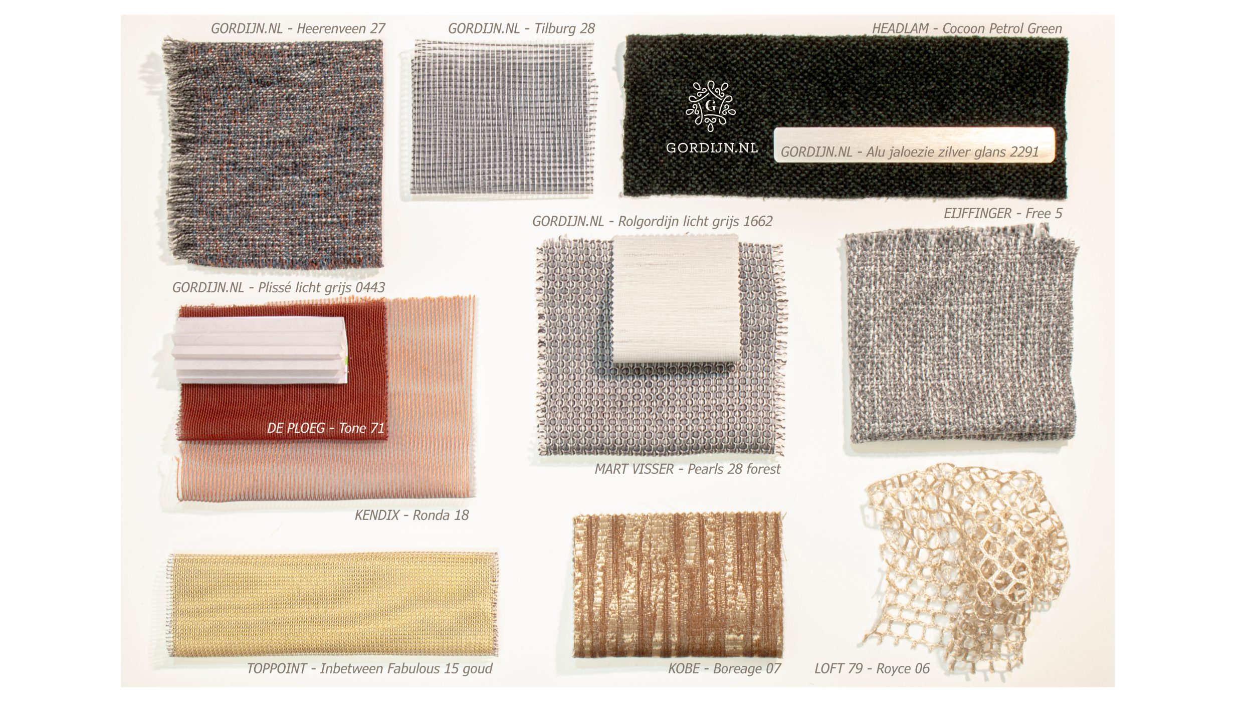 Materialen onder