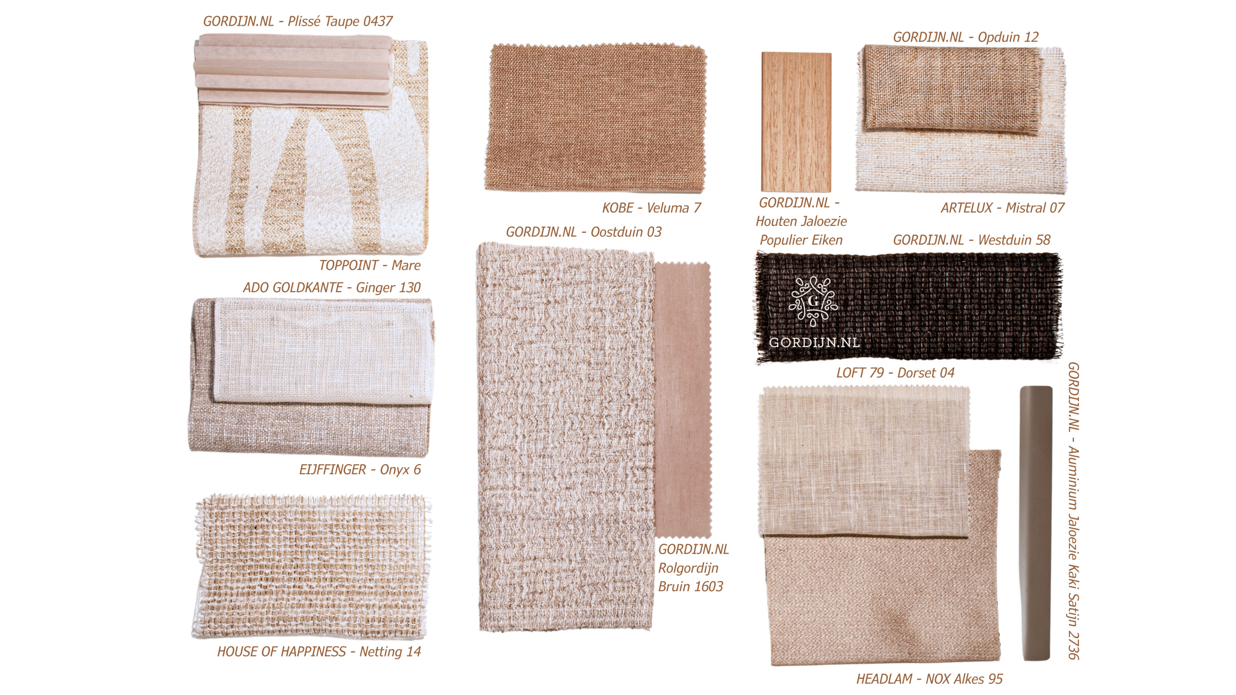 Materialen onder