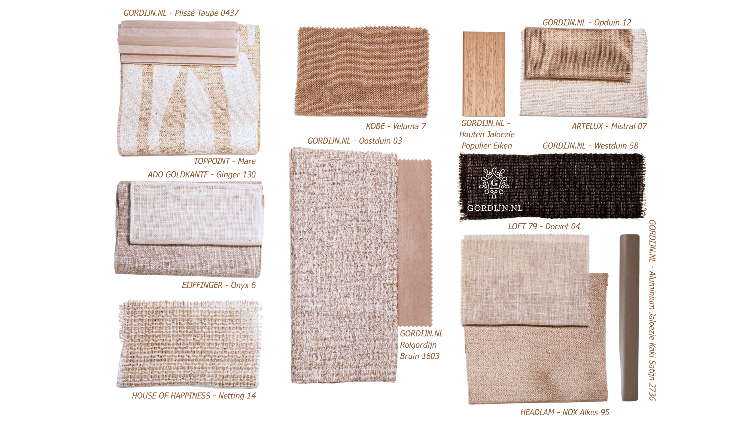 Materialen onder